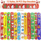 NovaHance 36 PCS Slap Bracelets Christmas Party Favors,Bulk Snap Bracelet Party Favors Supplies for kids&teens Gifts Teacher Cla