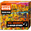 QUOKKA 1000 Piece Puzzle for mature-themeds Egyptian Gods - mature-themed Puzzles with Secret Tasks & Immersive Audio Story of Ancient Myths and Legends for Deep Relaxation for Challenge Puzzle Lovers