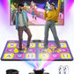 Acelufly Double Dance Mat - Wireless Electronic Dance Mat For Tv With Camera, Anti-Slip Fitness Dance Pad For Kids & Adults, Dance Game Mat Toy Gift For 3-12 Year Old Girls & Boys (Purple)