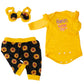 Milidool Reborn Baby Doll Clothes For 20-24 Inch Doll Clothes Reborn Baby Girl 3 Pcs 22 Inch Yellow Baby Doll Outfit Accessories Set For Lifelike Newborn Realistic Baby Dolls Toy Girls