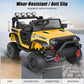 Hikole 24V Battery Powered Car With Remote Control, Kids Ride On Car, Music, Led Lights, Suspension System, Double Doors, Safety