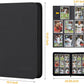 Foalgo 9 Pocket Card Binder, Premium Zip Trading Card Binder, 540 Double Sided Pocket Pu Collection Binder, Collector Album, Card Folder For Mtg, Tcg, Sports Cards (Black)