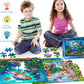 Puzzles For Kids Ages 4-8 - 2 X 60 Pieces Puzzles For Kids Ages 3-5 6-8 - Toy For Learning Ocean & Forest Animals - Educational