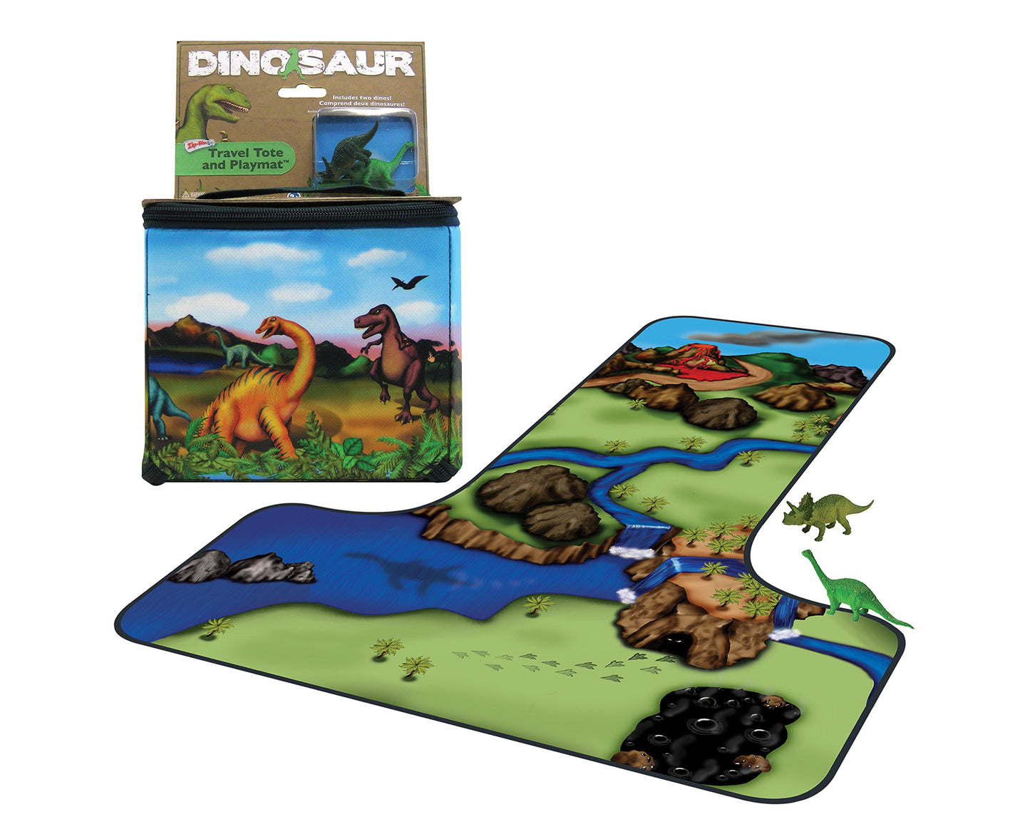 Neat-Oh ZipBin 20 Dinosaur Tote - Model A2080XX, Fun Dino Design, Perfect for Kids' Storage and Playtime