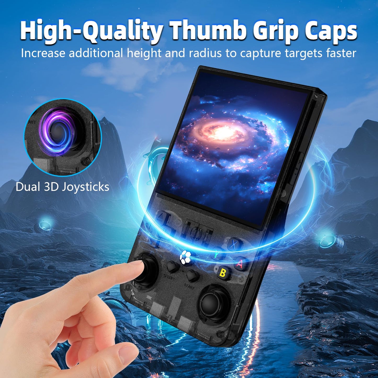 R36MAX Retro Handheld Game Console, 4.0 Inch IPS HD Screen Retro Gaming Console, Linux System, 20+Mainstream Emulator Games Retr