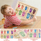 Adena Montessori Magnetic Color & Number Maze - Montessori Wooden Color Matching Learning Counting Puzzle Board