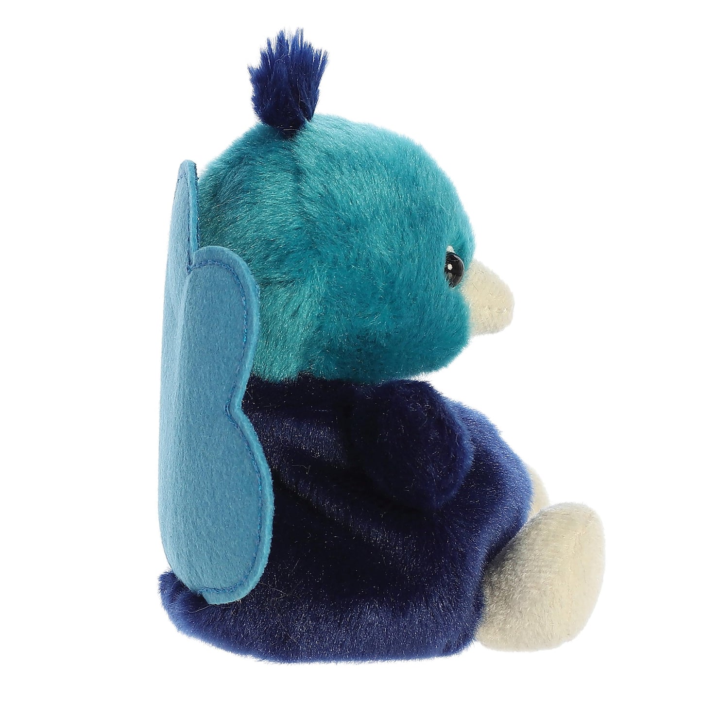 Aurora Adorable Palm Pals Elton Peacock Stuffed Animal - Fun Collectible Plush for Kids and mature-themed Collectors - Perfect for Decorating Rooms and Birthday Gifts - Blue 5 Inches