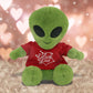 DolliBu I Love You Super Soft Alien Plush- Cute Alien Stuffed Outer Space Creature with I Love You Red Shirt for Valentine  Anniversary  Romantic Date  Boyfriend  or Girlfriend Gift - 11 inches