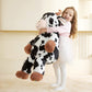 Earthsound Giant Cow Stuffed Animal Plush Toy,Large Cow Jumbo Cute Soft Toys,Big Size Huge Fluffy Plushy Oversized Fat Plushie,G