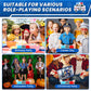 Skirfy 15PCS Police Officer Costumes for Girls,Police Costume for Kids Girls,Uniform with Toys for Cosplay Dress Up Halloween Pa