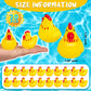 Rubber Chicken Toys for Kids  20Pcs Cute Yellow Chicks Squeak for Boy Girl Baby Shower Birthday Party Favors Gifts Decoration