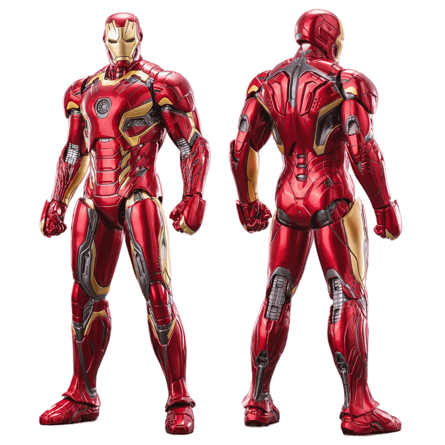 Lonullymege Ironman Action Figures Set 2-Pack 7 Inch All Joints Movable Collectable Toys-Full Metal Painting With Lots Of Accessories Suit-Up Model(Wm1 & Mk45)