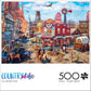 Buffalo Games - Dominic Davison - Old Western Town - 500 Piece Jigsaw Puzzle For Adults -Challenging Puzzle Perfect For Game Nights - Finished Puzzle Size Is 21.25 X 15.00