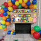 Dagelar Red Yellow Blue Balloons, Rainbow Assorted Latex Balloons, Red Blue Green Yellow With Colourful Confetti Balloons, For B