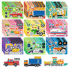 36 Sheets Vehicle Stickers, Make Your Own Truck Stickers for Kids, Mixed and Match Car Sticker for Construction Party Favors Cla