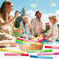 24 Pack 14 Bubble Wands, Big Bubble Wands With 24 Bubble Refill Solution, Bubbles Party Supplies For Easter, Birthday, Wedding,