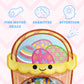 Bizyboo Easter Egg Busy Bag Scavenger Hunt - Hidden Object Search Sensory Matching Game For Kids 2 And Up (Easter Egg Basket)