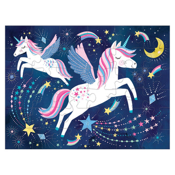 Mudpuppy Unicorn Magic To Go Puzzle, 36 Pieces, Ages 3+, Travel-Friendly Bag, Made With Safe, Non-Toxic Materials, Multicolor (7