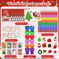 Cinrobiye 72 Pieces Merry Christmas Party Favors Max Holiday Coloring Books Tattoo DIY Sticker Stampers Class Reward Prizes for