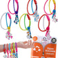 UpBrands Unicorn Zipper Bracelets Bulk Set - Party Kit for Kids, Goodie Bags, Piata Filler, Fidget Friendship Bracelets for Vale