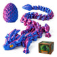 FYEFKJSA 3D Printed Dragon Eggs with Dragon Inside - 12Inch Articulated Fidget 3D Printed Animals  Interesting Decorative Gift  Easter Basket Essentials Stuffers (Laser Purple)