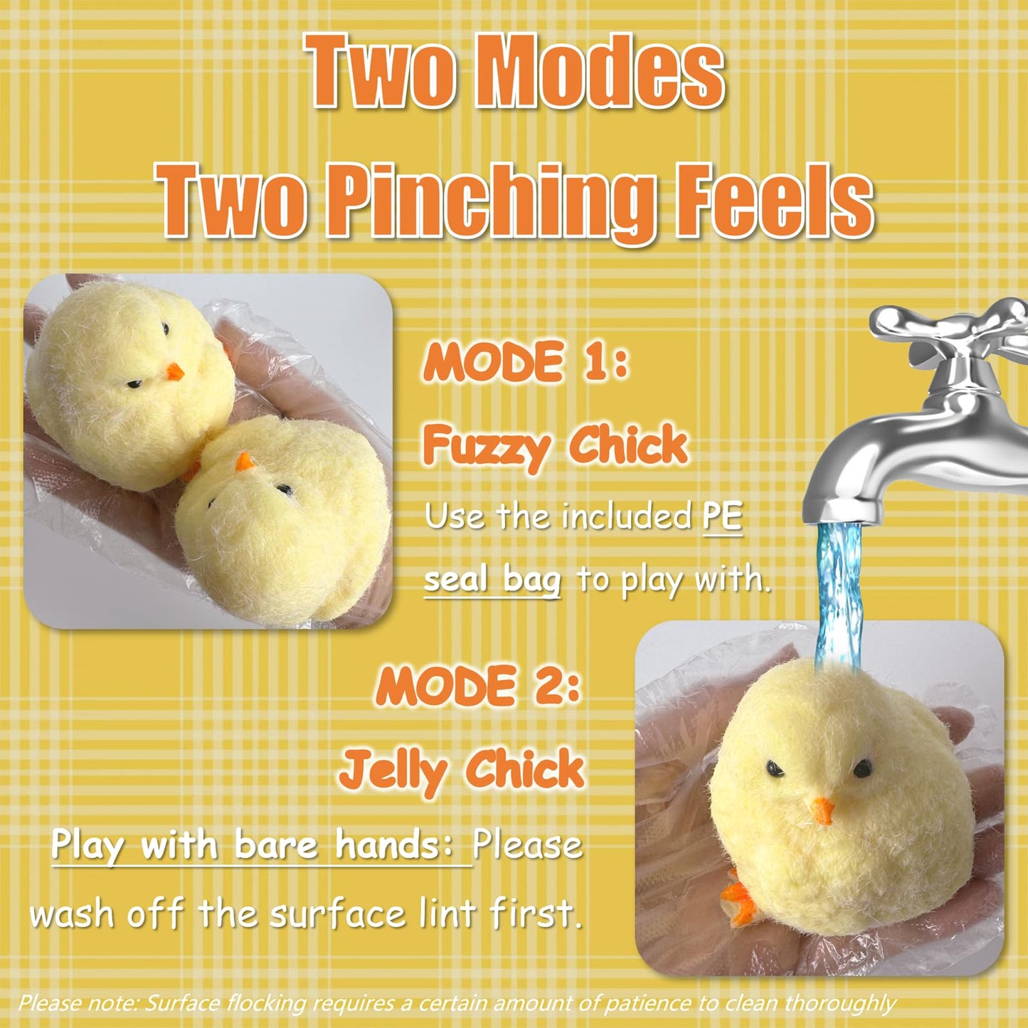 Chicken Squishies, Handmade Fuzzy Squishies Chick For Adults Relieve Stress