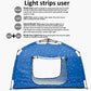 Kids Play Tent-Portable Playhouse Children House -Easy Set Up Indoor Outdoor With Carry Bag For Kids-Light Strip Design For Night Use With Starry Fabric - Space For Children And Parents-Birthday