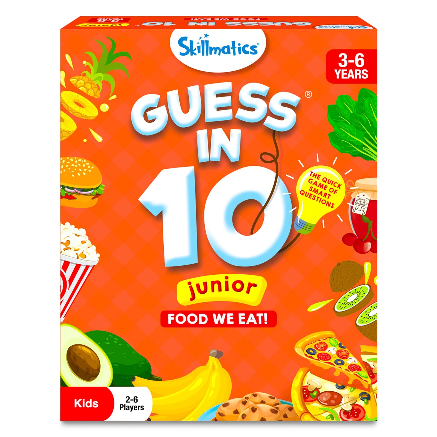 Skillmatics Card Game - Guess In 10 Junior Food We Eat For Kids, Boys, Girls, And Families Who Love Board Games And Educational Toys, Travel Friendly, Gifts For Ages 3, 4, 5, 6