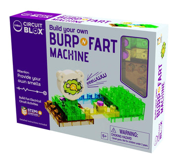 E-Blox Building Blocks Stem Circuit Kit, Build Your Own Burp & Fart Machine, Add Funny Sounds To Brick & Structure Science Proje