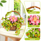 ZQJKLE Flower Basket Building Set with LED String Light  Flower Bouquet Building Blocks Wall Decor for Boys Girls Age 3+  Teen  mature-themed  Gift for Mother's Day  Christmas etc.