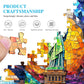 ALL4JIG World Landmark Fun Jigsaw Puzzles for Adults and Kids, 1000 Pieces, Christmas Secret Santa Gift, White Elephant Gifts, N