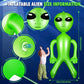 Zhanmai 63 Inch Giant Inflatable Alien Blow Up Jumbo Green Inflate Alien For Theme Birthday Party Favors Decorations Indoor Outdoor Photo Prep Halloween Easter Christmas Decorations(1 Piece)