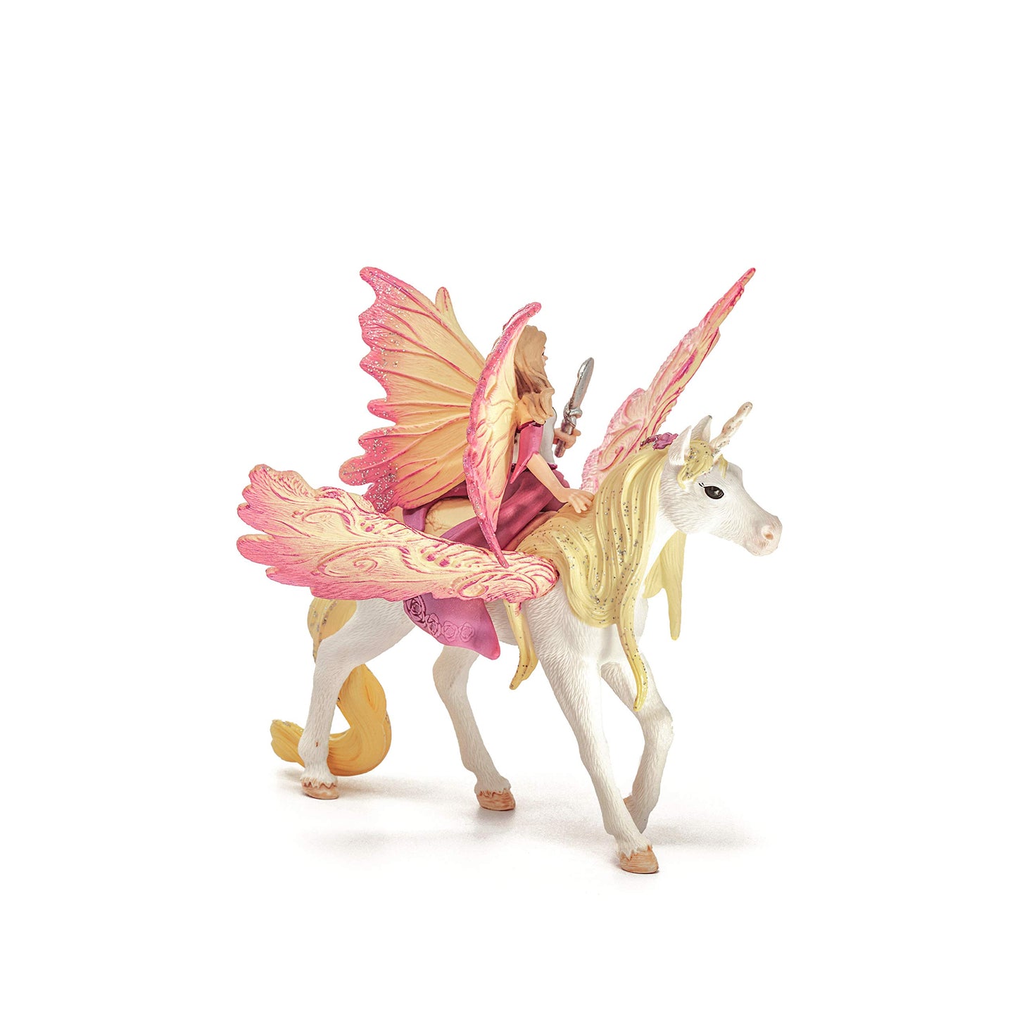 Schleich Bayala, 3-Piece Playset, Unicorn Toys For Girls And Boys 5-12 Years Old, Fairy Feya With Pegasus Unicorn