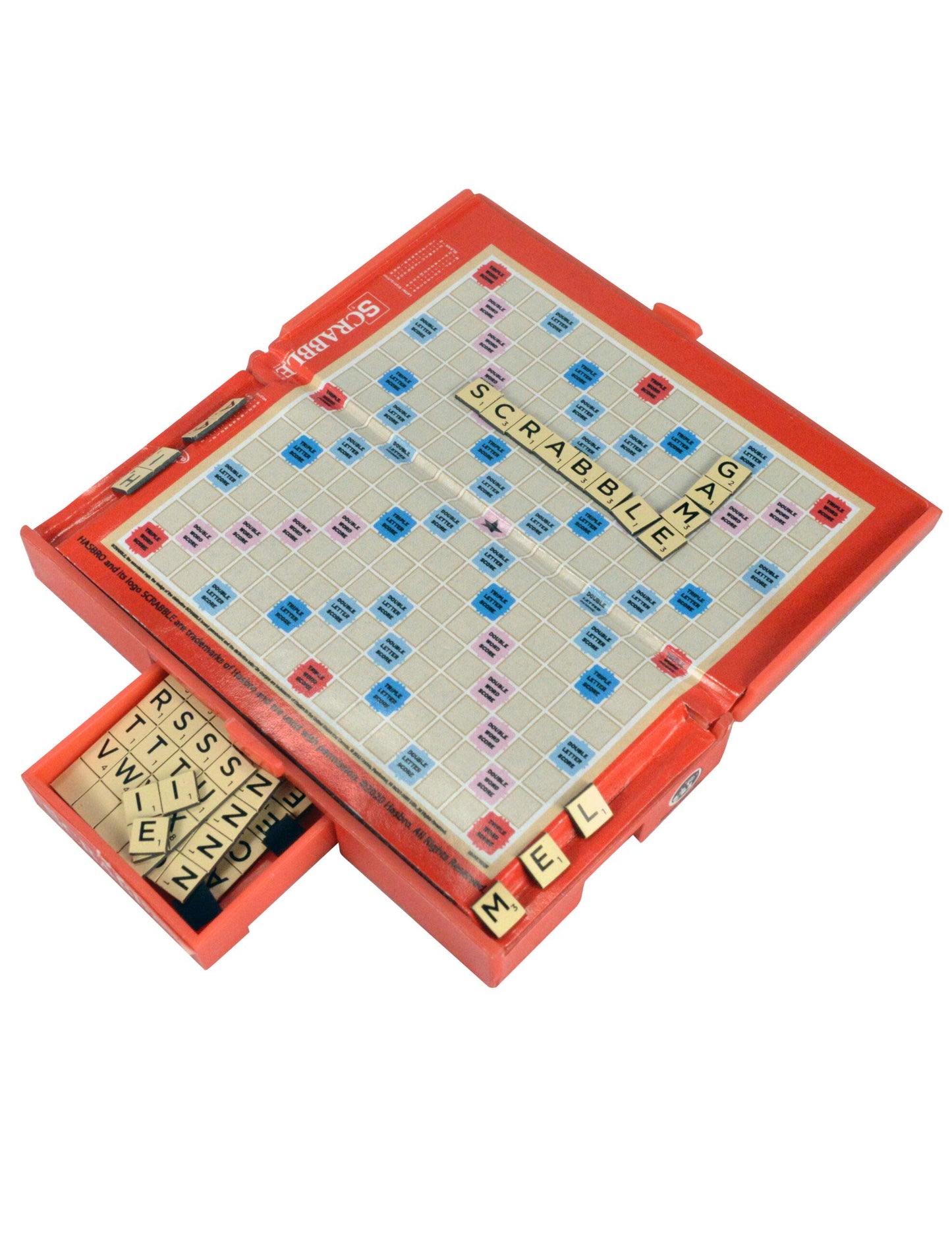 World'S Smallest Scrabble, Miniature Magnetic Board, 98 Letters, 5 Blank Tiles & Portable Case, Family Game, Classic Scrabble Game, Perfect For Stocking Stuffers, Easter Gifts, Party Favors, Ages 8+