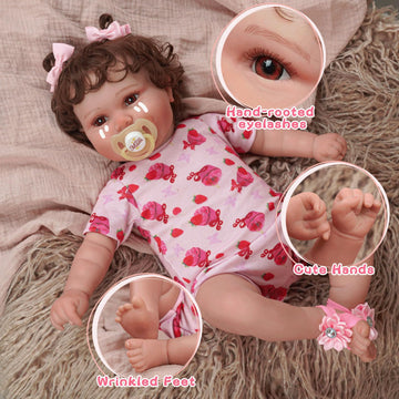 Babeside Lifelike Reborn Baby Doll With Heartbeat Maddy, 20 Inch Handmade Reborn Baby Dolls Girl With Crying And Babbling Voice, Real Baby Dolls That Look Real For Girls Boys Kids Age 3+