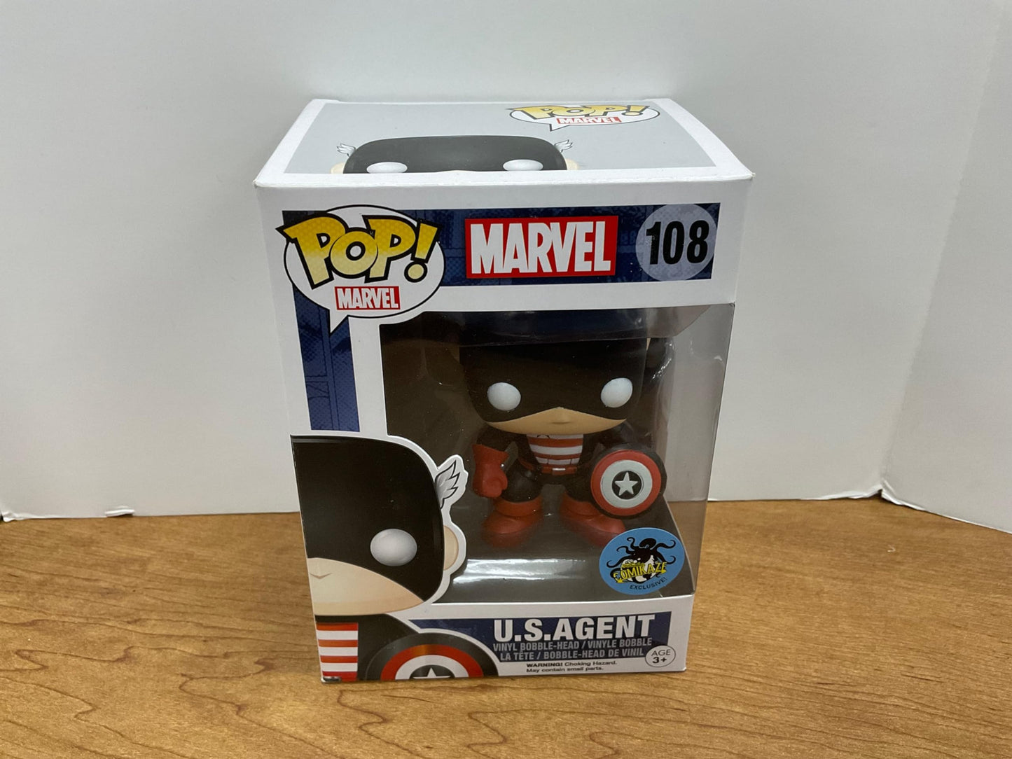 Funko Pop Marvel U.S. Agent Comikaze Exclusive Vinyl Bobblehead Figure