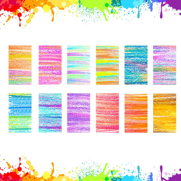 Hapikalor 24-Pack 12-Color Rainbow Pencils, Jumbo Colored Pencils Art Supplies For Adults Kids, Aesthetic School Supplies, Birth