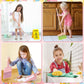 Lonico Wooden Kids Cleaning Toy Set For Toddlers Mop Broom And Dustpan Set, 12 Pcs Detachable Housekeeping Playset With Bucket D