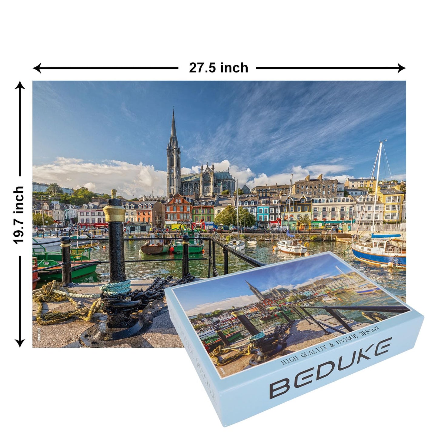 Beduke Jigsaw Puzzles For Adults 1000 Pieces Precise Interlocking 1000 Piece Puzzle Ireland Sturdy Thick Family Game Age 14+