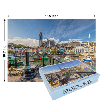 Beduke Jigsaw Puzzles For Adults 1000 Pieces Precise Interlocking 1000 Piece Puzzle Ireland Sturdy Thick Family Game Age 14+