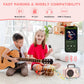 Mini Karaoke Machine For Kids Adults, Fun Portable Bluetooth Speaker With 2 Wireless Microphones, Stereo Sound Enhanced, Rich Bass, Cute Music Toys For Girls And Boys Ages 3-12 To Sing Loudly