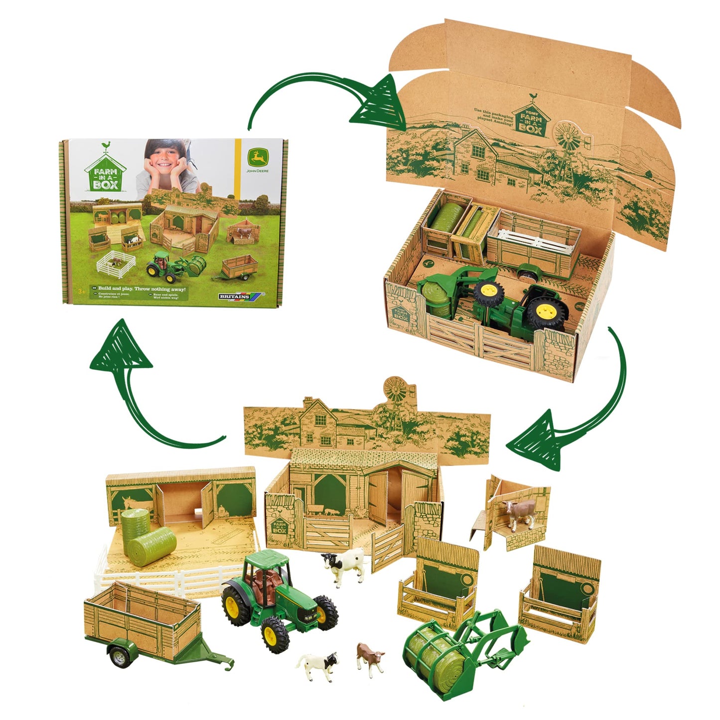 Britains Farm In A Box, Farm Playset For Kids, Multicolor, 3 Years And Up