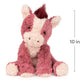 Gund Cozys Collection Horse Stuffed Animal, Spring Decor, Plush Toy For Ages 1 And Up, Pink/Red, 10