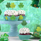 DECYOOL 800 Pcs St Patricks Day Stickers, Glitter Shamrock Stickers Roll Green Sparkly Lucky Stickers Saint Patricks Day Sticker