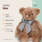 Bearington Gus Teddy Bear Stuffed Animal 18 In - Teddy Bears Plushies - Brown Bear Plush For Baby