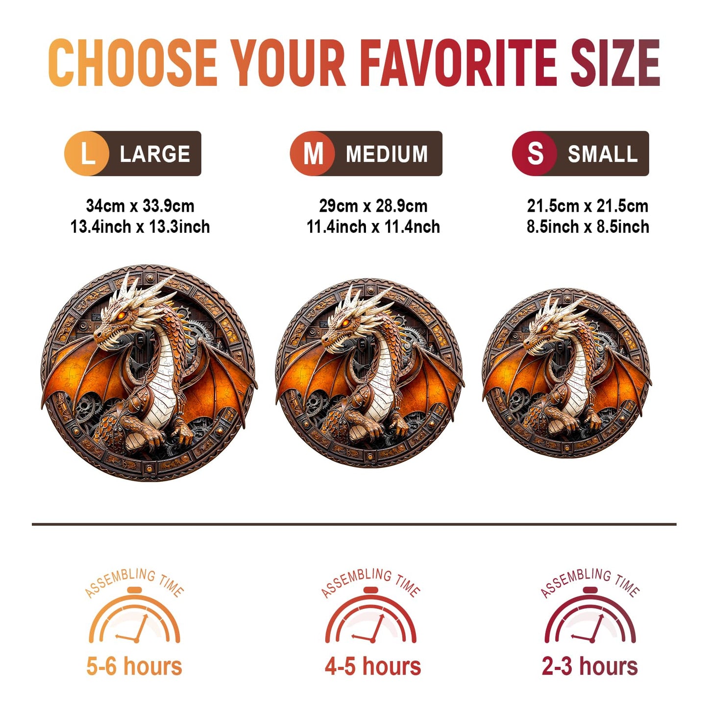 Wooden Puzzles for mature-themeds  Unique Animal Shaped Mechanical Dragon mature-themed Puzzle  3D Vision Wooden Jigsaw Puzzles mature-themed  Challenging Creative Gifts Family Games 8.5 * 8.5in 100pcs