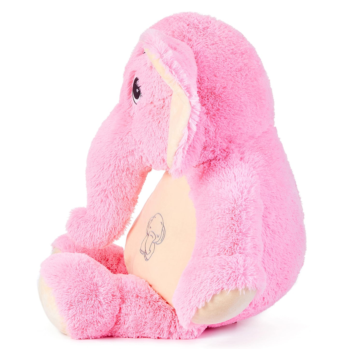 Ikasa Giant Elephant Stuffed Animal Plush Toy,39' Large Cute Jumbo Soft Toys,Huge Big Size Fluffy Plushy Fat Oversized Plushie,Gifts For Kids