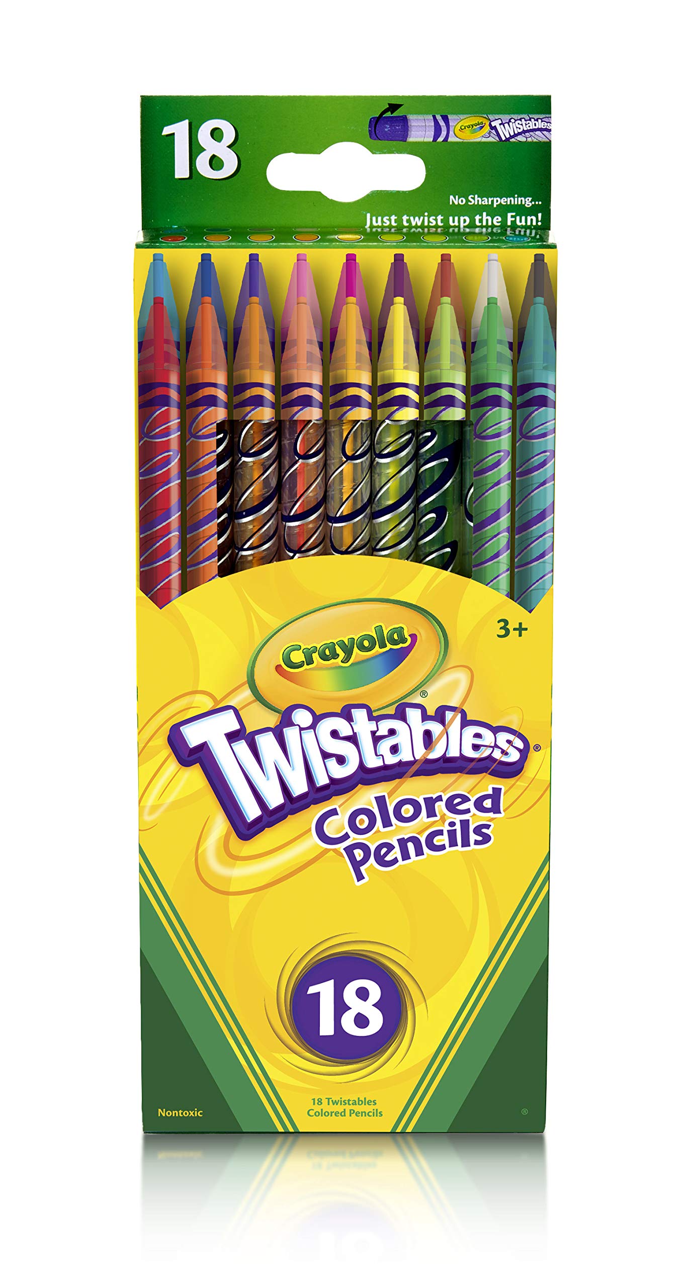 Crayola Twistable Colored Pencils, 18 Count (68-7418)