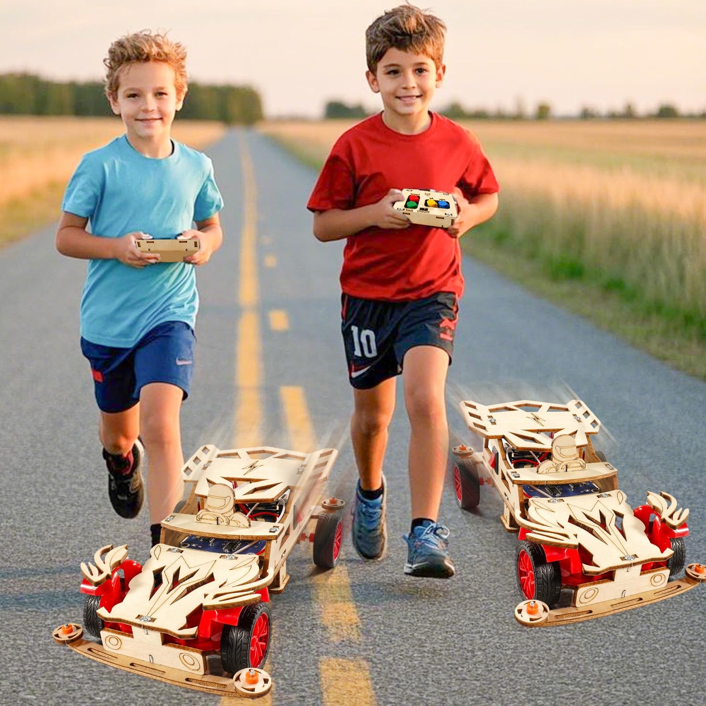 Stem Kits For Kids Ages 8-10, Remote Control Car Model Building Kit For Boys 8-12, Wooden 3D Puzzles 8-13, Wood Science Crafts P