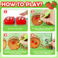 Kasfalci Math Board Games For Kids With Dice Poppers,Math Manipulatives,Dice Games,Addition Subtraction Games,Math Counters,Coun